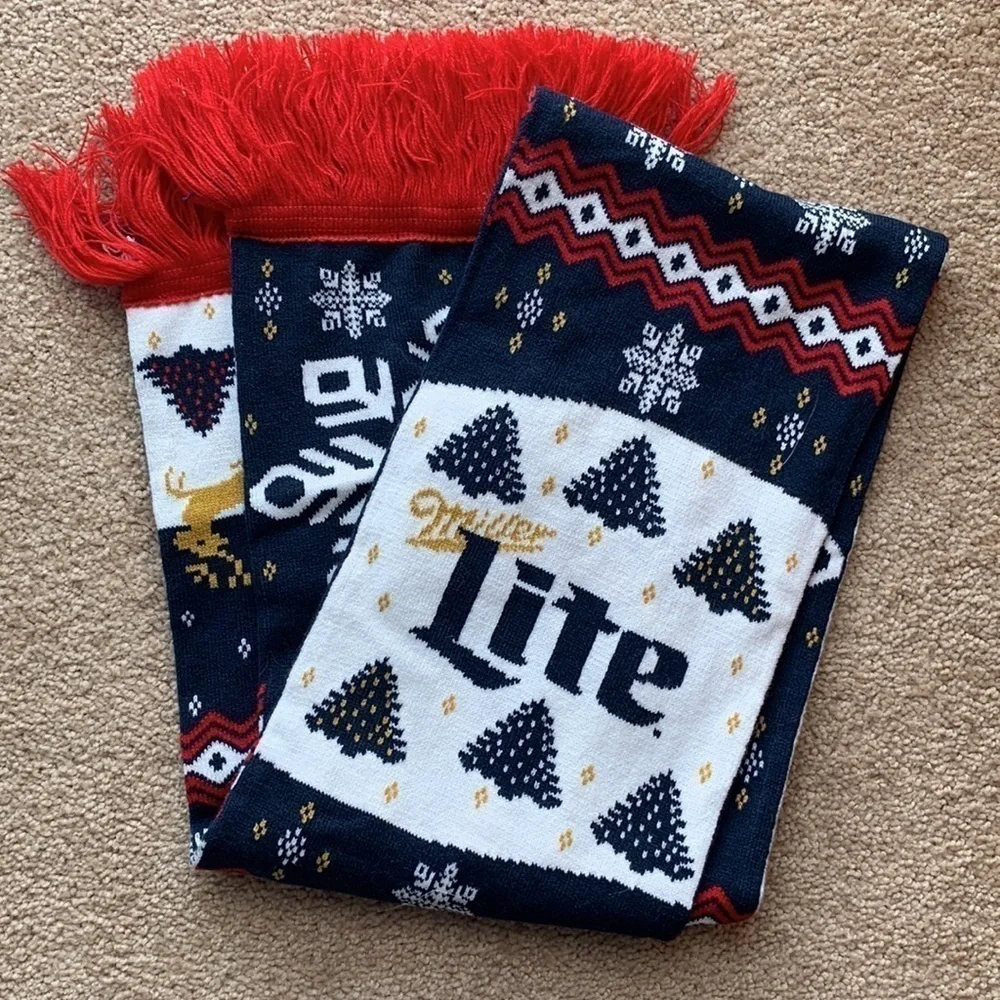 Miller Lite | Miller Lite Christmas winter scarf